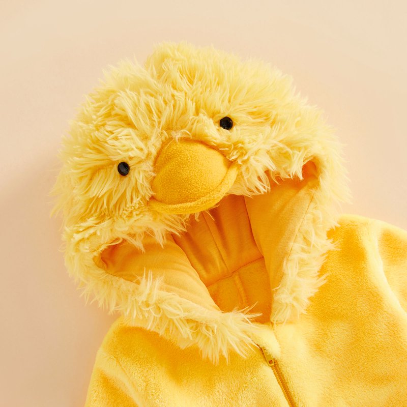 Yellow Duck Toddler Baby Girl Boy Halloween Costume Cosplay Jumpsuit - 12-18 Months