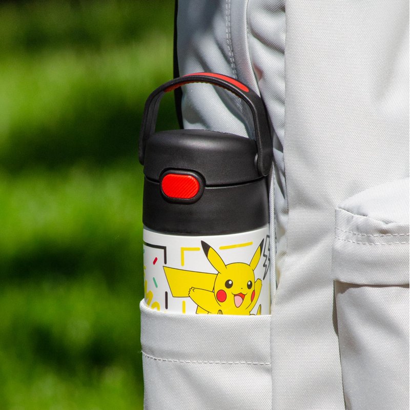 Pokemon Kids Insulated Water Bottle with Straw - 14oz