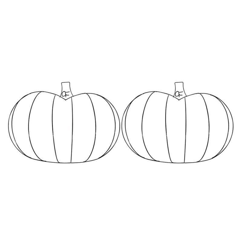 Large Pumpkin Wreath Form - Metal Wire Frame for Fall Halloween Thanksgiving DIY Decor - 4 Pieces