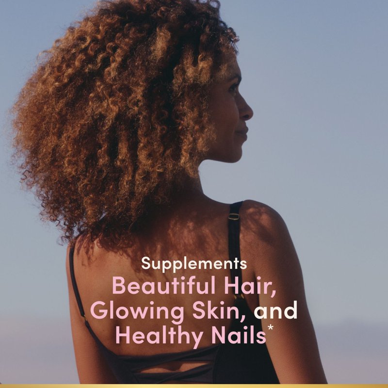 Advanced Hair, Skin & Nails Gummies - 2x Biotin, Strawberry, 180 Ct
