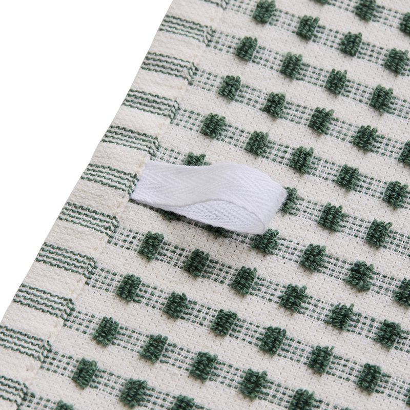 Terry Gingham Kitchen Towel - 18"x28" - Green Ash