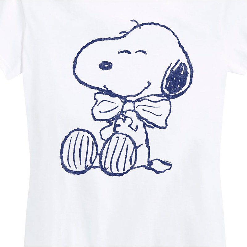 Fancy Snoopy Women's Short Sleeve Graphic T-Shirt - White 4X
