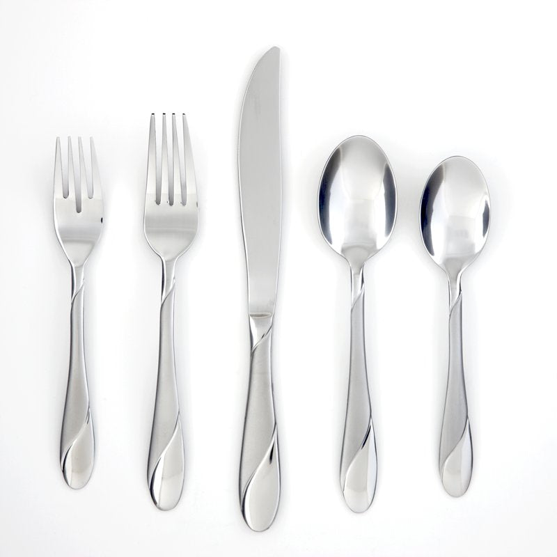 89-Piece Stainless Steel Flatware Set - Service for 12