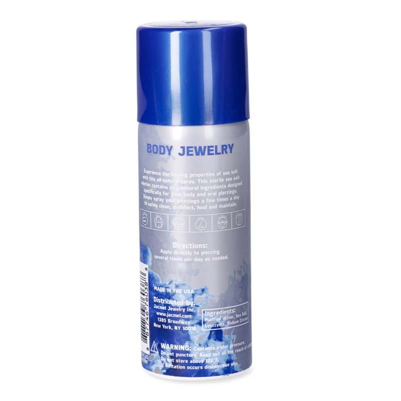 Piercing Aftercare Sea Salt Spray - Gentle Saline Piercing Cleanser 3 Oz