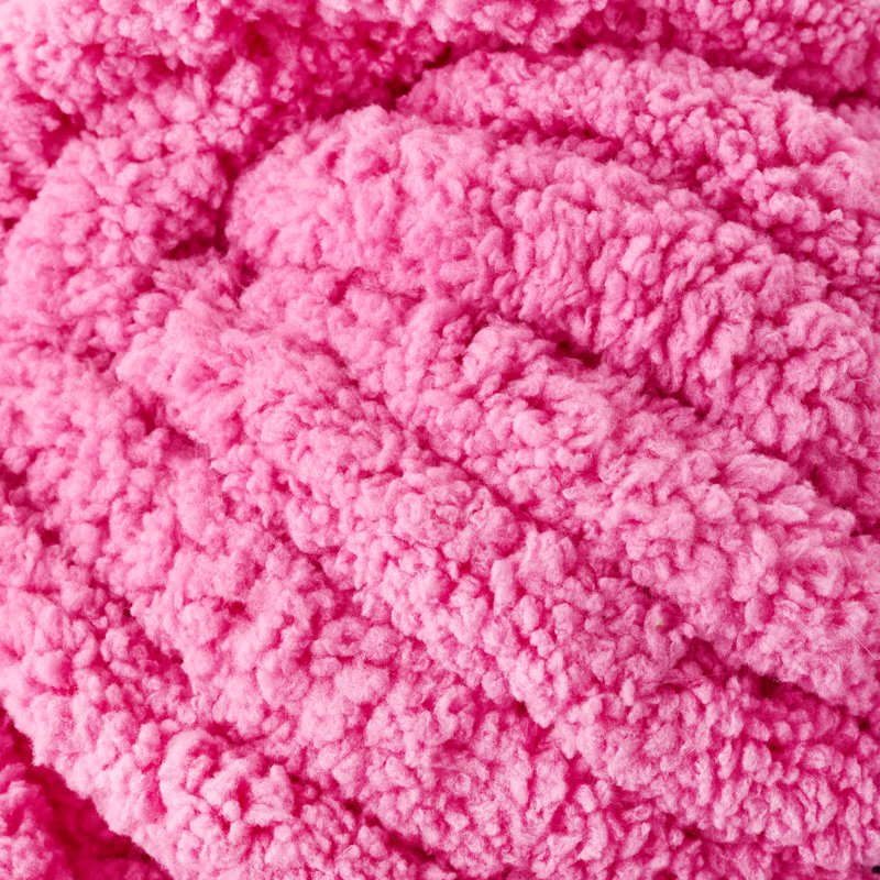 Chunky Chenille Yarn Petal Pop 31.7 Yards - Super Bulky, Soft Polyester