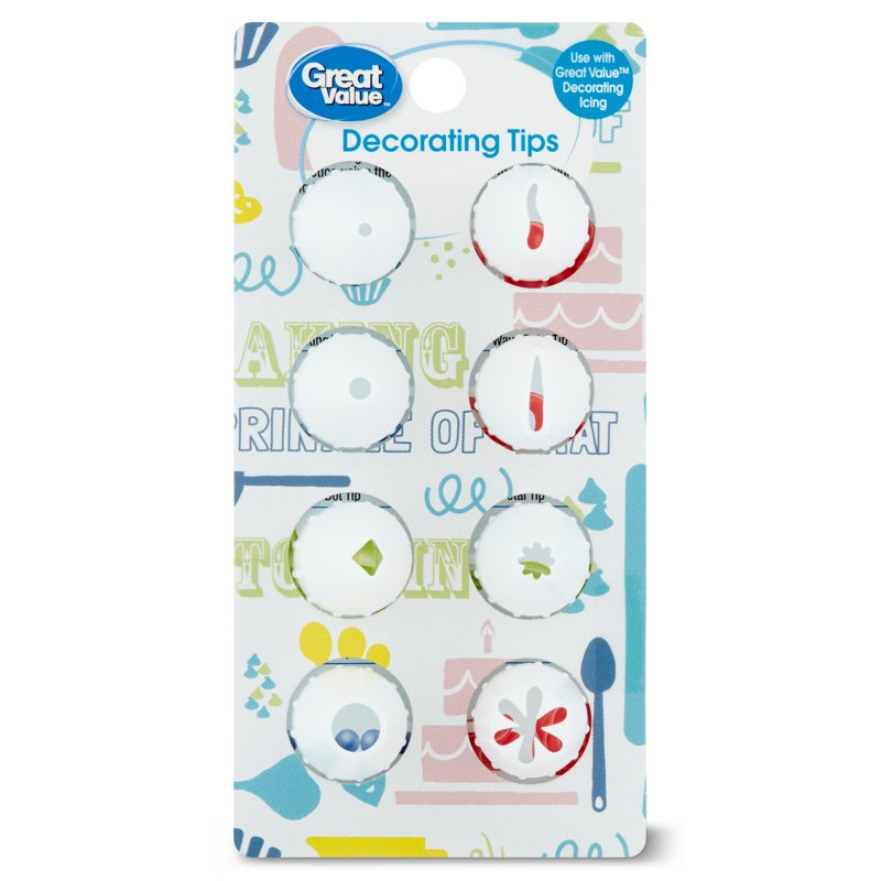 Decorating Tips Set - 8 Count, 2 Pack for Cakes & Cupcakes