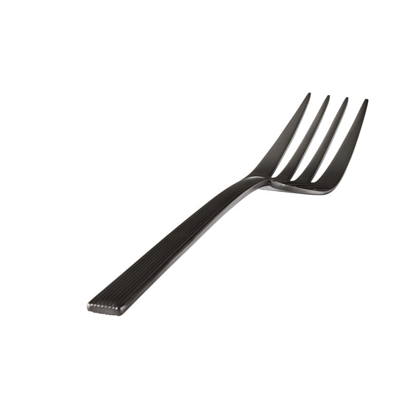 4-Piece Black Stainless Steel Serving Set - River Collection