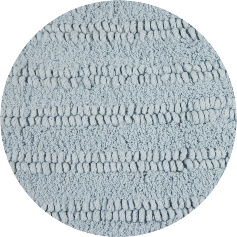 Oval Cotton Bath Rug - Winter Sky by Drew Barrymore, 20 x 34 Inches - Machine Washable Bathroom Rug with Non-Slip Option