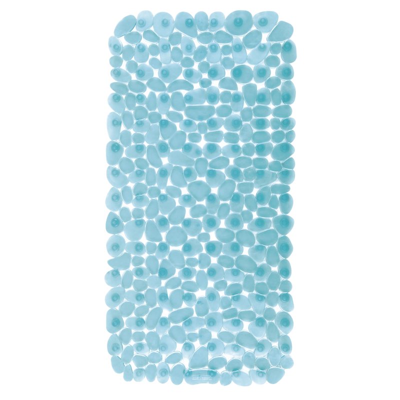 iDesign Pebblz Non-Slip Suction Bath Mat - Blue
