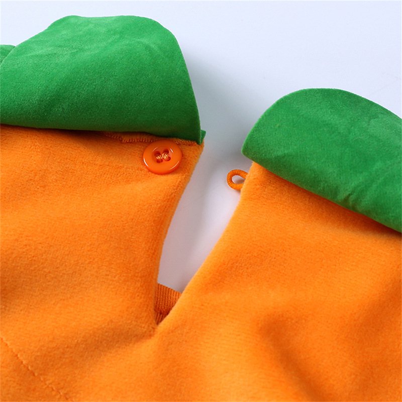 Baby Halloween Pumpkin Costume Set 3PCS Unisex Outfit with Hat & Socks - 18-24 Months