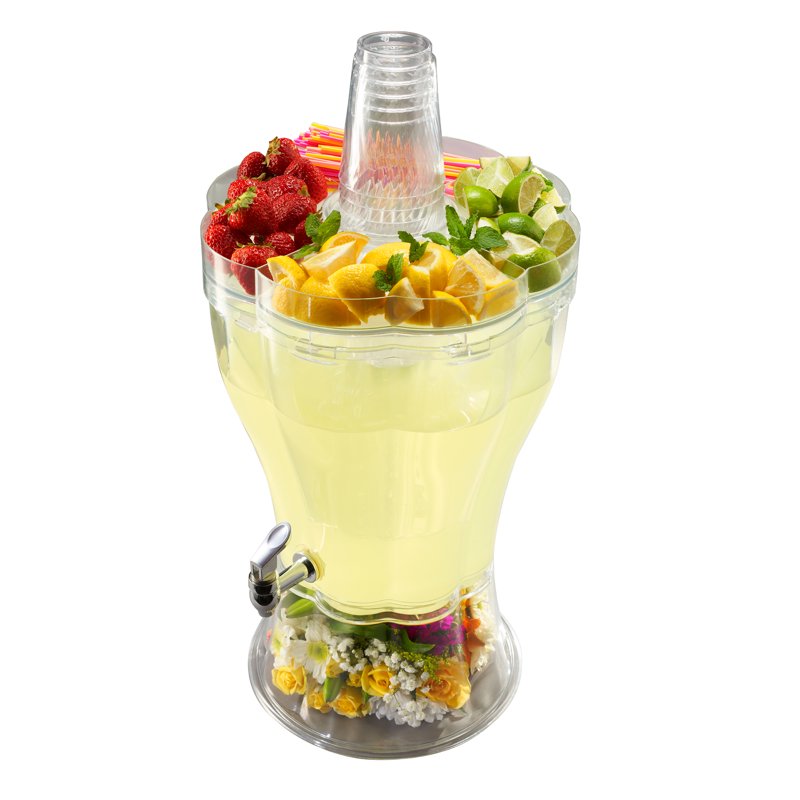 3.5 Gallon Tritan Beverage Dispenser with Ice-Cone & Party Lid