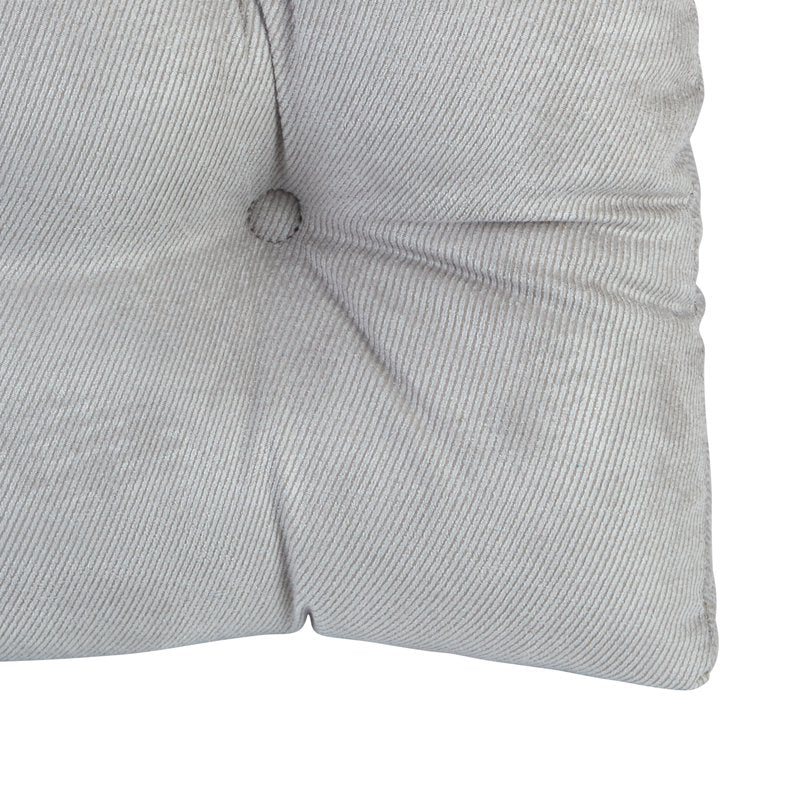 15" x 15" Non-Slip Chair Cushion Set - Gray, 2-Pack
