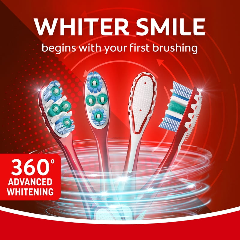 Advanced Whitening Toothbrush Pack - Medium Bristle, 4 Pack
