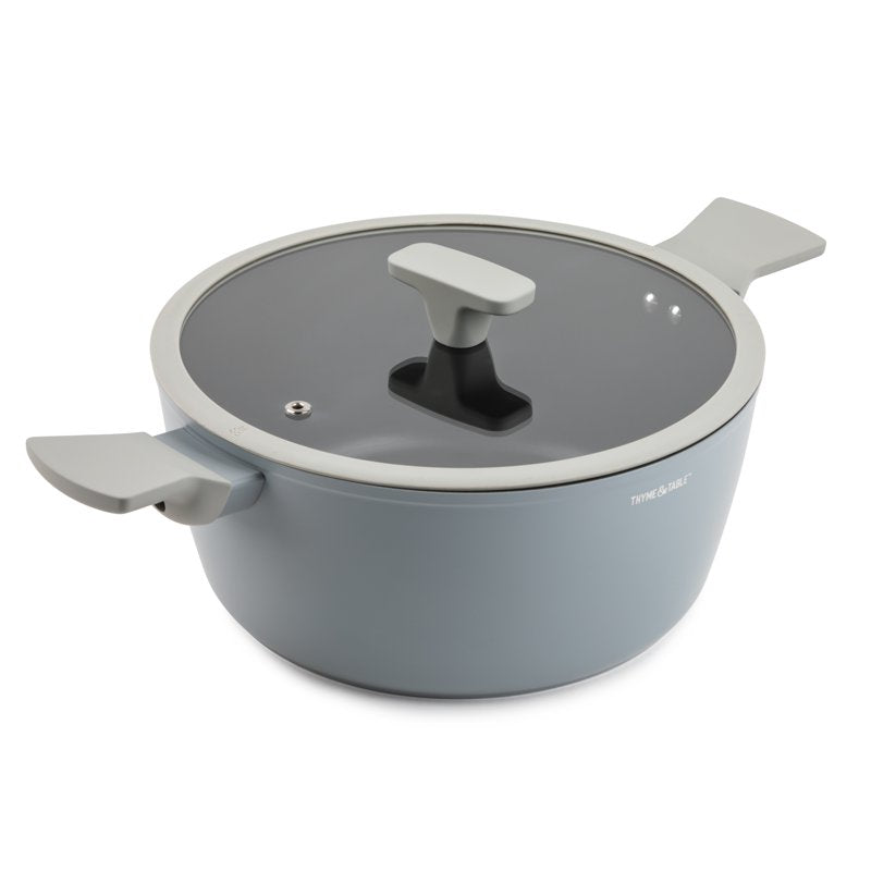 12-Piece Non-Stick Cookware Set - Cool Grey