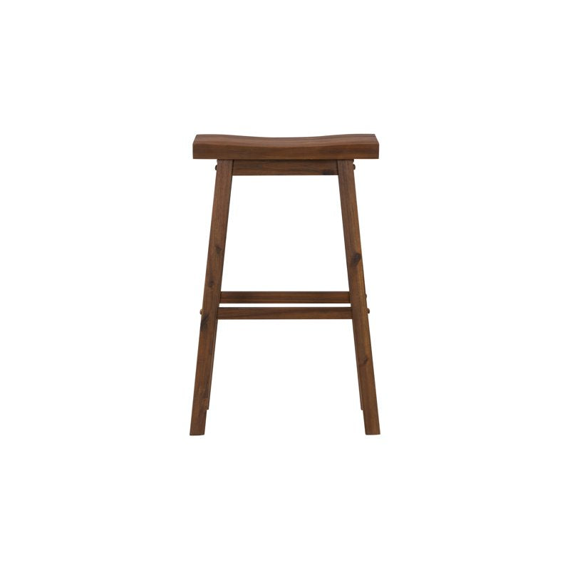 Sonoma Saddle Bar Stools Set of 2 - Chestnut Wire-Brush Finish