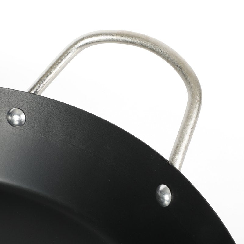 11-Inch Carbon Steel Paella Fry Pan - 2 Pack