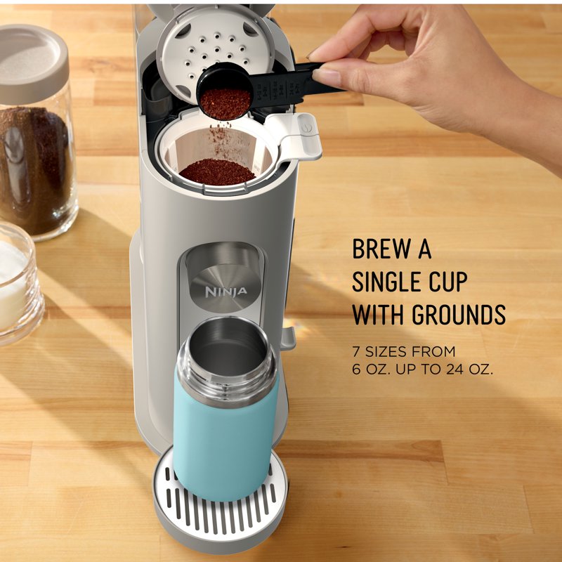 Single-Serve Coffee Maker with Rapid Cold Brew - Stone
