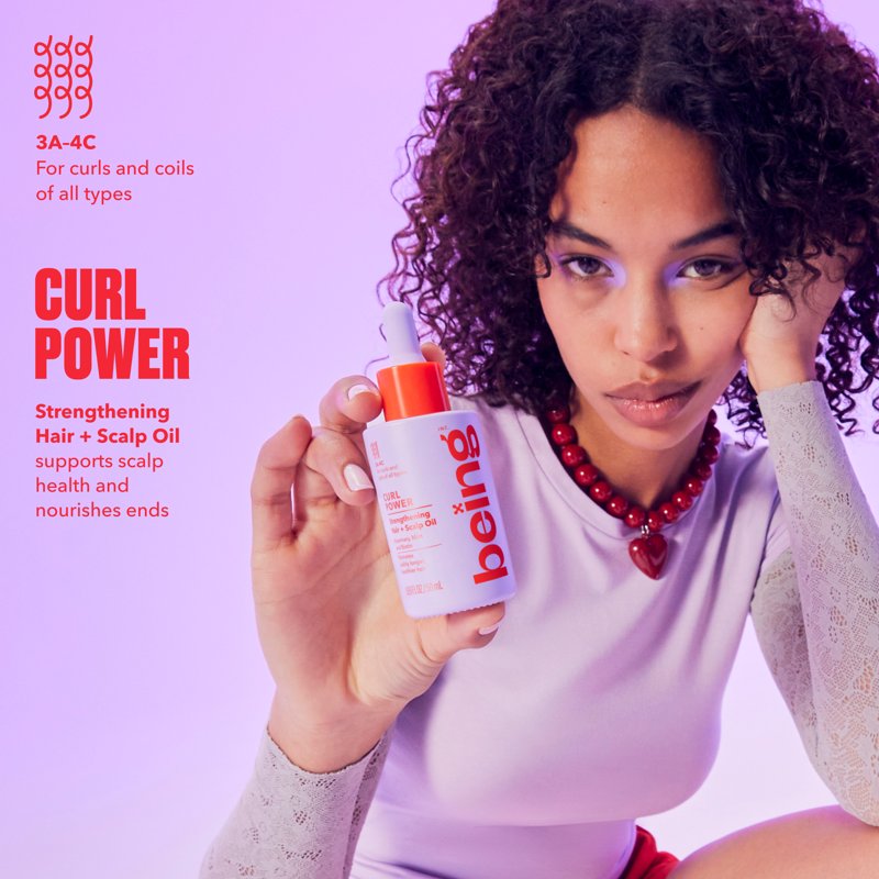 CURL POWER Strengthening Hair and Scalp Oil with Rosemary, Mint & Biotin 50mL