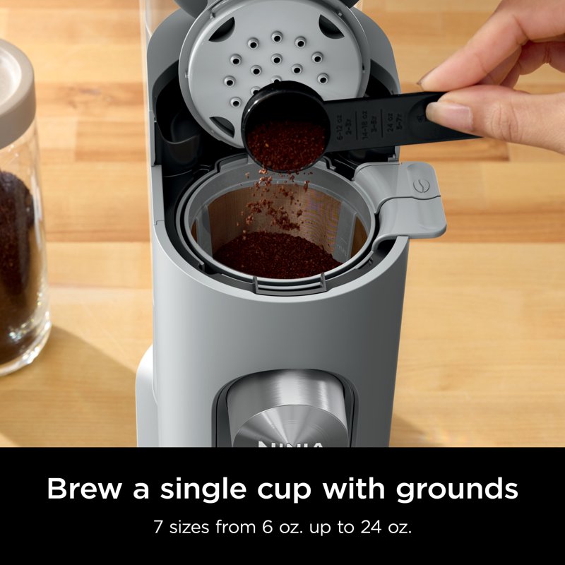Single-Serve Coffee Maker with Rapid Cold Brew - Light Grey