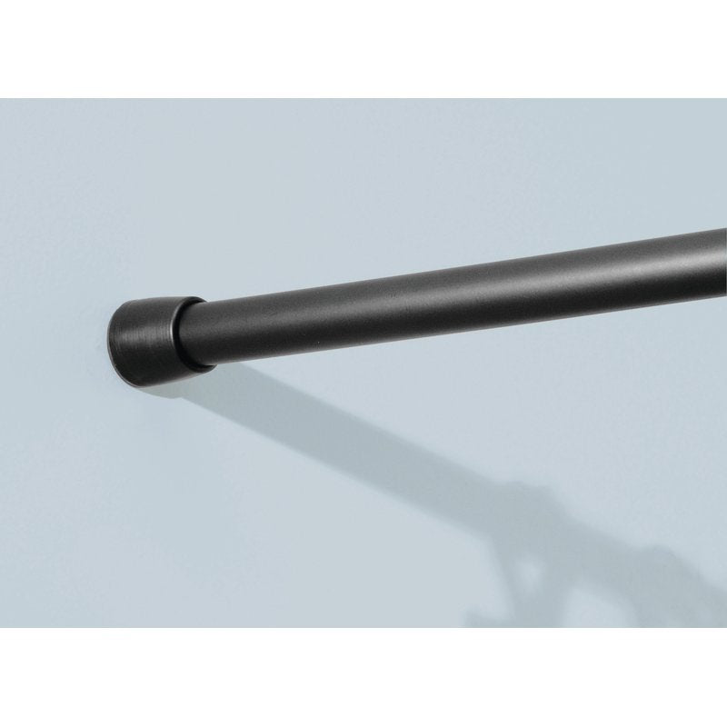 Adjustable Shower Curtain Tension Rod - Black, 26-42 Inches, Heavy Duty