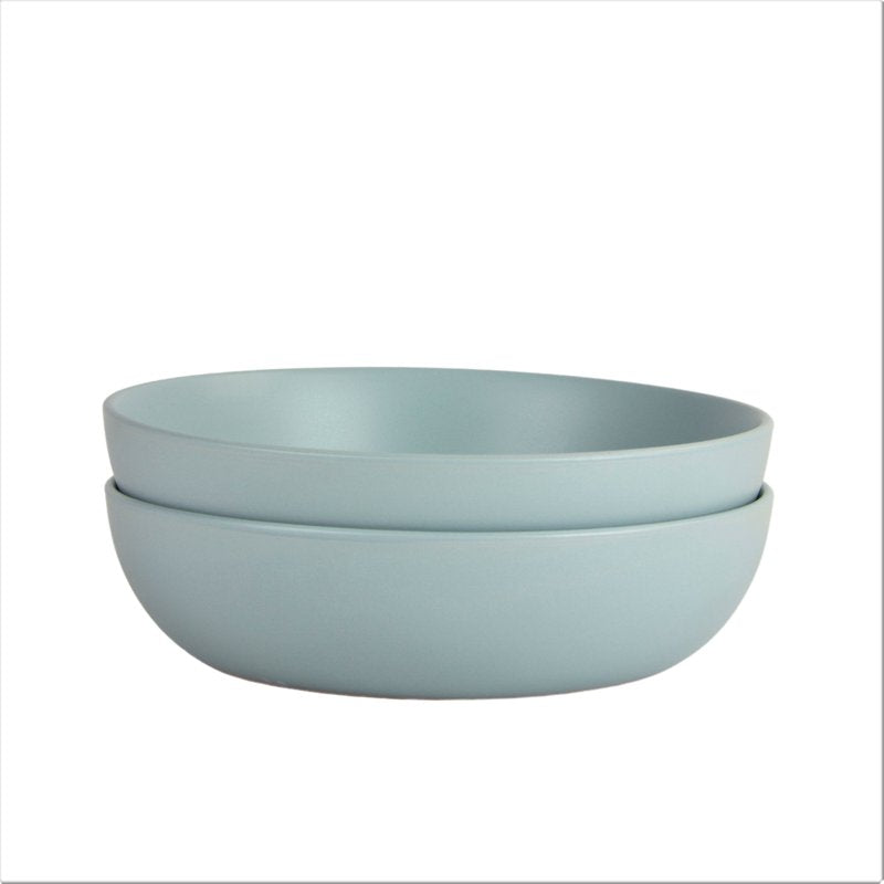Wazee Matte Serving Bowl Set - 9"/48oz - Mineral Blue