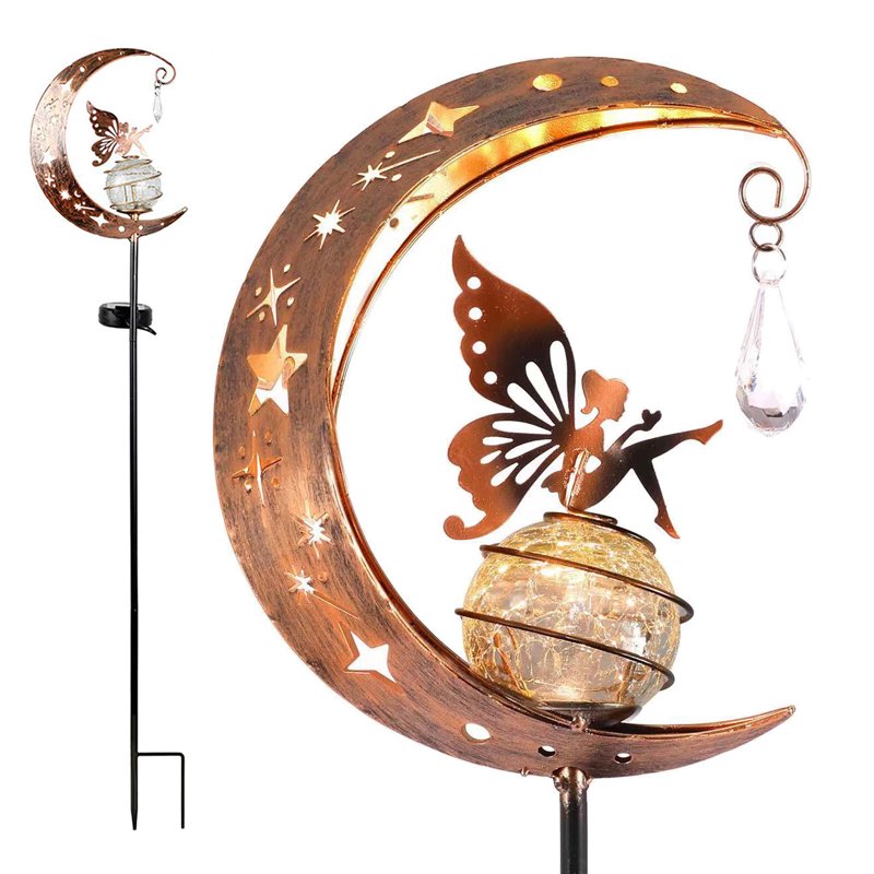 Outdoor Solar Flower Lamp A - Waterproof Garden Hanging Light Decor