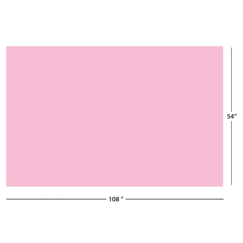 54" x 108" Light Pink Rectangular Plastic Table Covers - 6 Pack