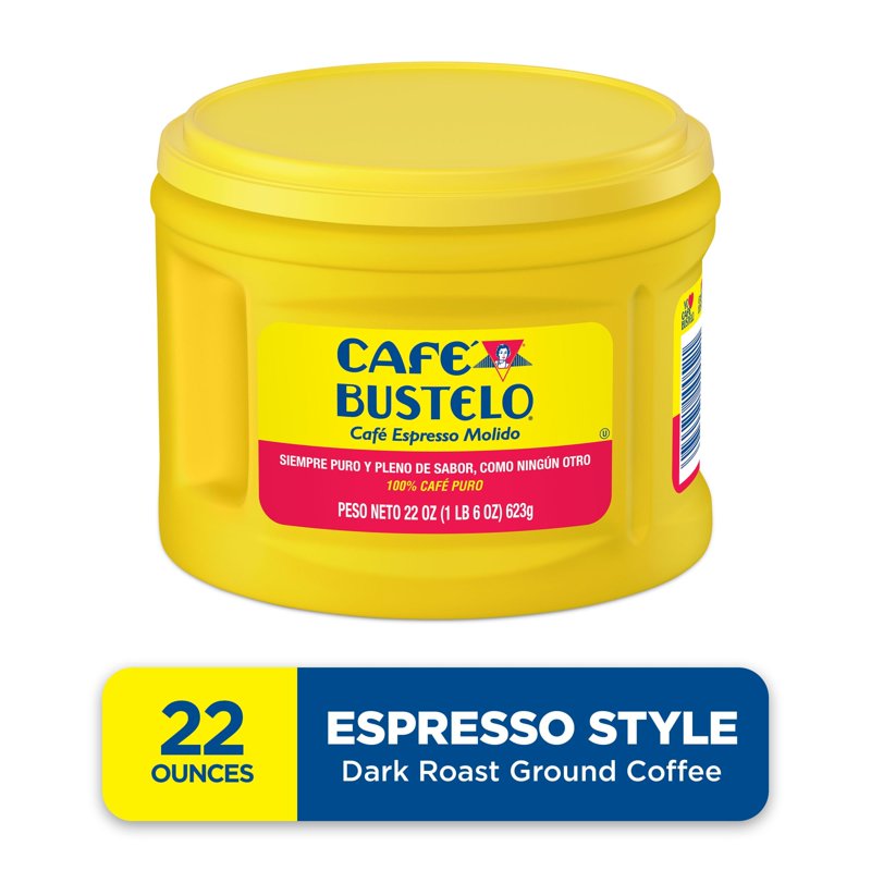 Espresso Ground Coffee, Dark Roast - 22 oz Canister