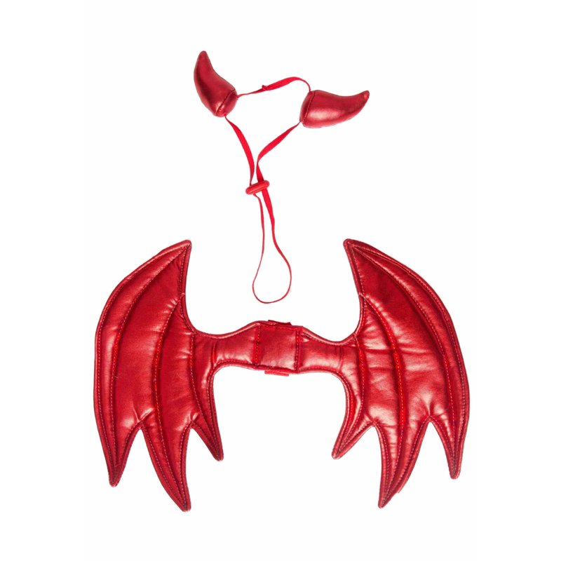 Pet Krewe Devil Dog Costume Halloween Pet Costume with Wings & Horns