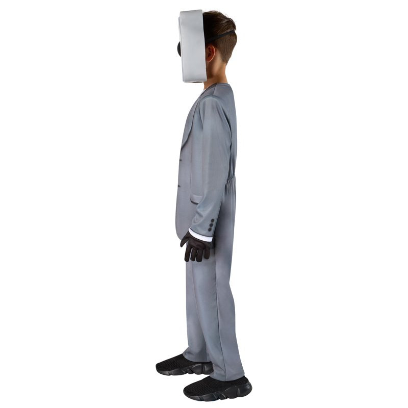Skibidi Toilet Speakerman Costume for Boys - Large, Includes Jumpsuit & Mask