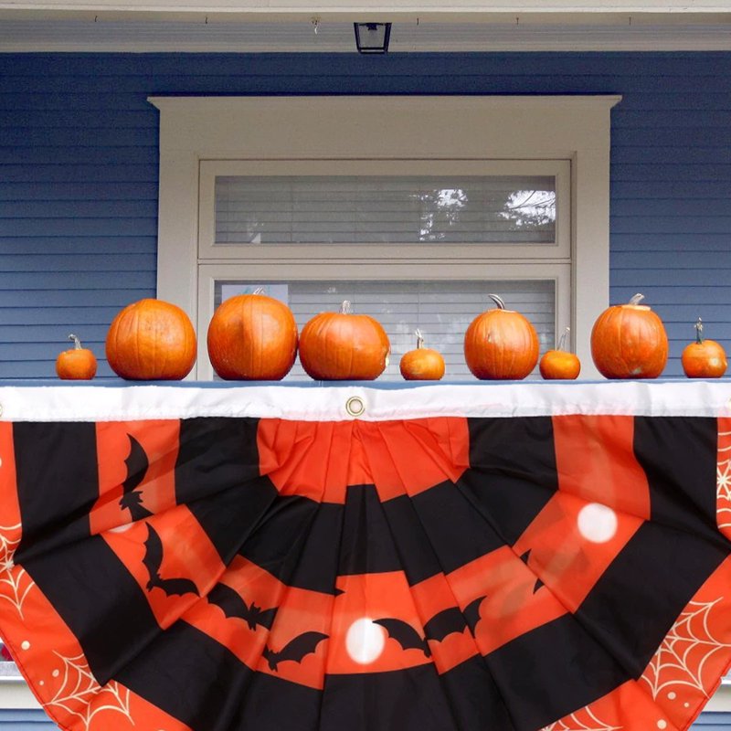 Halloween Flag Banner Outdoor Yard Fence Wall Hanging Decor E Variation E