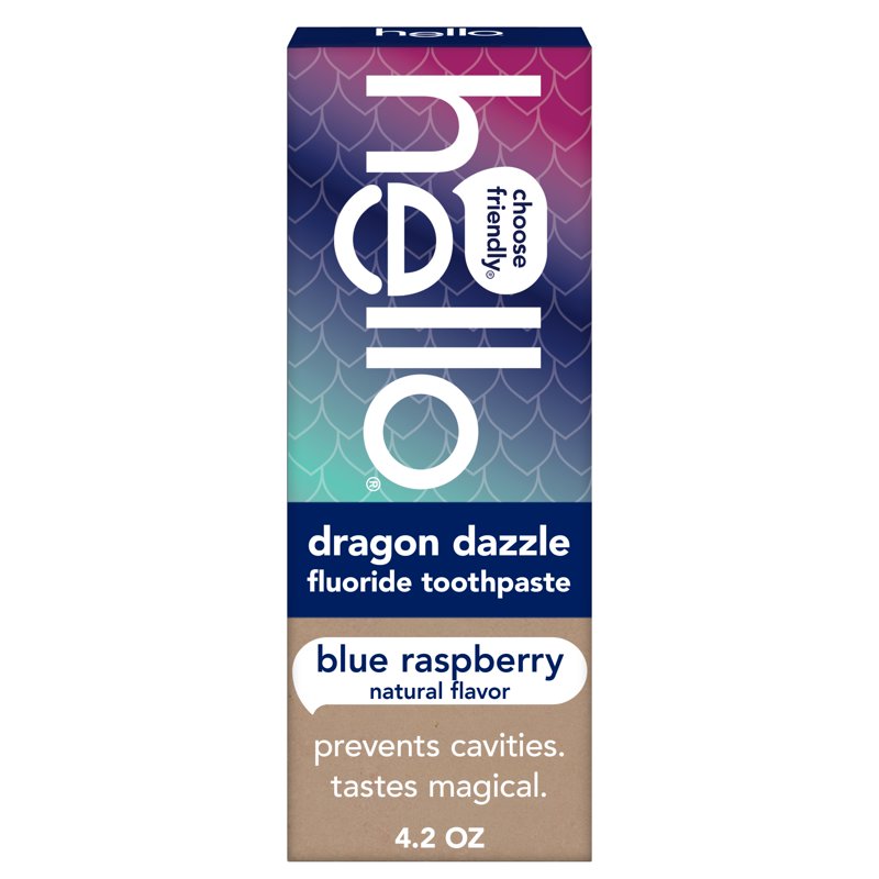 Kids Toothpaste with Fluoride - Blue Raspberry Flavor, 4.2 oz