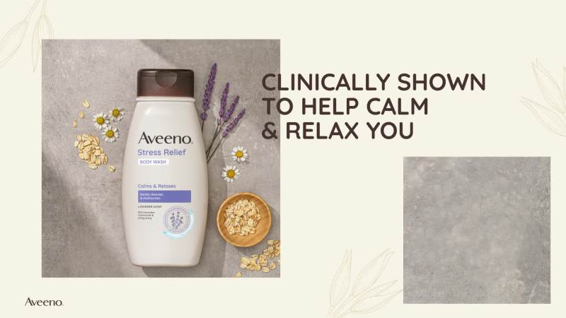 Stress Relief Body Wash with Prebiotic Oat & Lavender - 33 Fl Oz