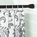 Adjustable Shower Curtain Tension Rod - Black, 26-42 Inches, Heavy Duty