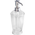 iDesign Plastic Soap Dispenser Pump - Clear, Silver Variation