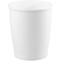 Kent Wastebasket Trash Can - White, 8.25" Diameter x 10" H