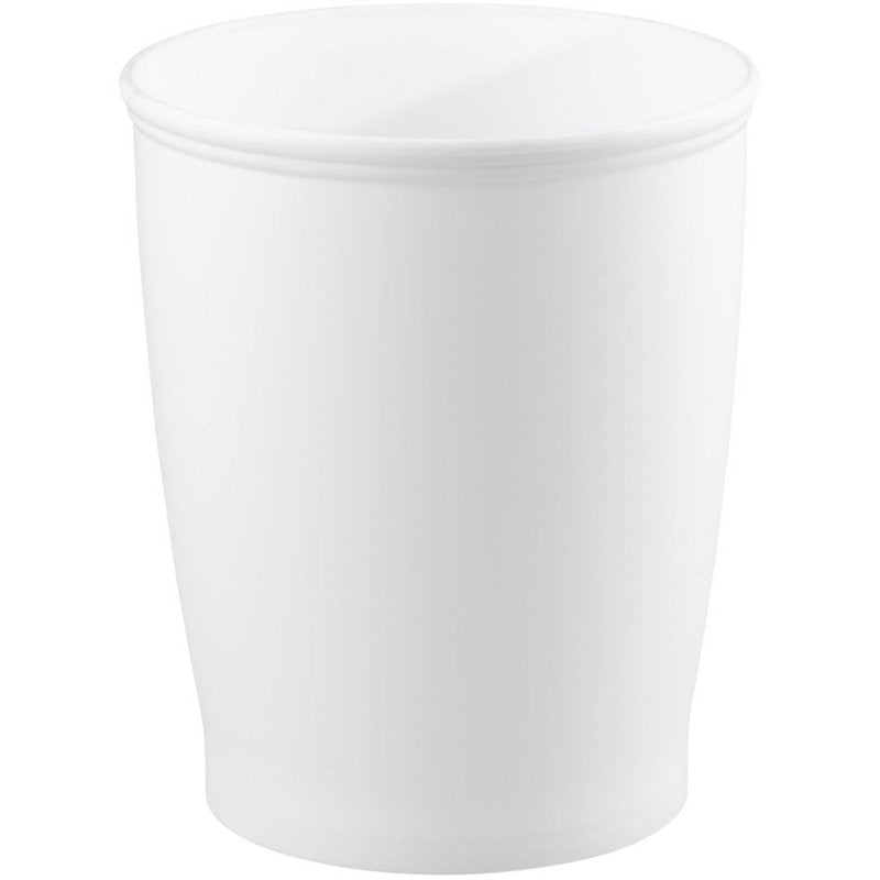 Kent Wastebasket Trash Can - White, 8.25" Diameter x 10" H