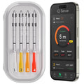 Smart Wireless Meat Thermometer with 4 Probes - Cool Gray