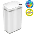 4-Gal Sensor Trash Can with Deodorizer - Pearl White