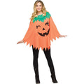 Halloween Ghost Glitter Poncho Costume - 100% Polyester, One Size