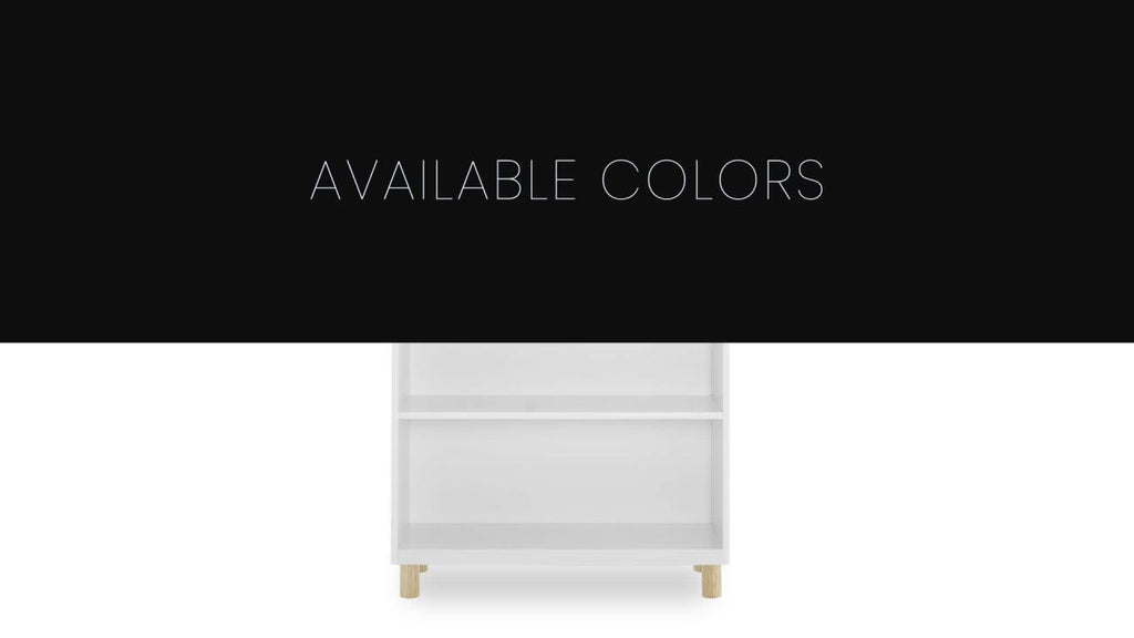 3-Shelf Bookcase for Kids - Ebony/Natural Finish