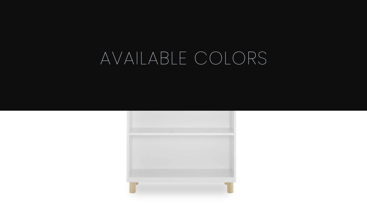 3-Shelf Bookcase for Kids - Ebony/Natural Finish