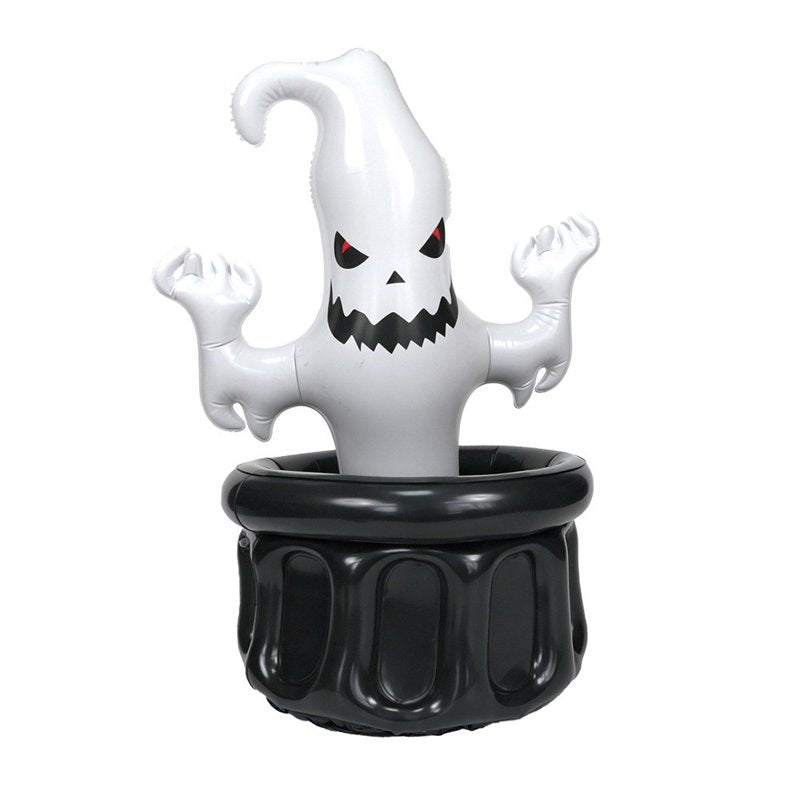 Halloween Inflatable Ghost Cooler - Outdoor Party Beverage Ice Bucket