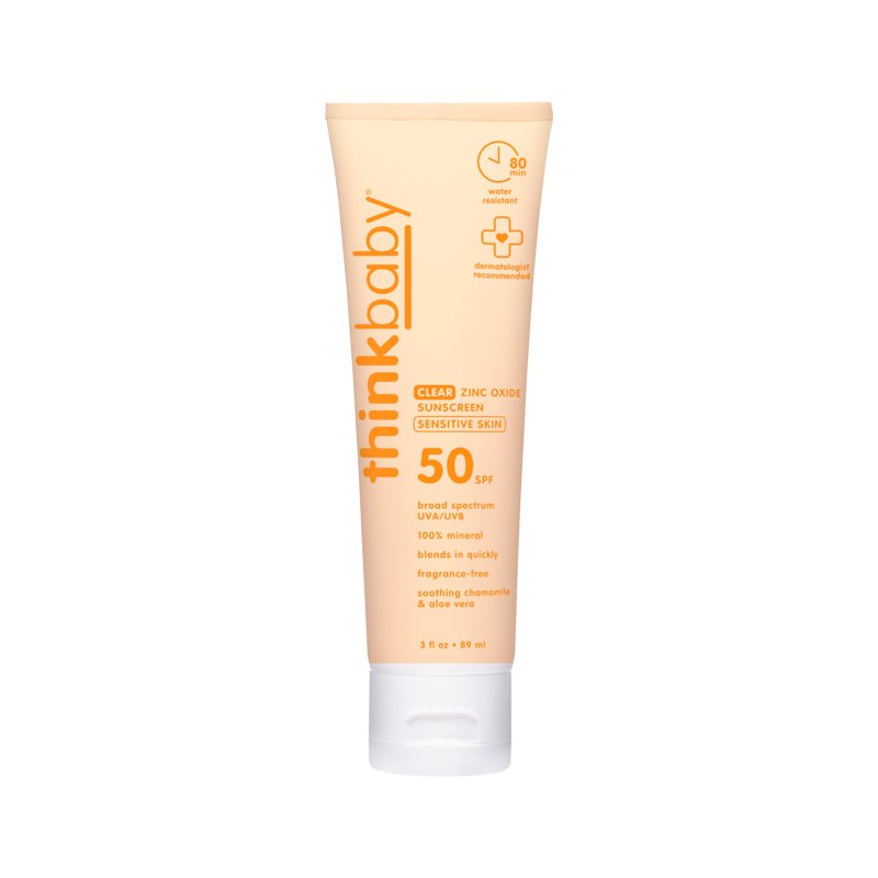Clear Zinc Sunscreen SPF 50 for Sensitive Skin - 3 oz