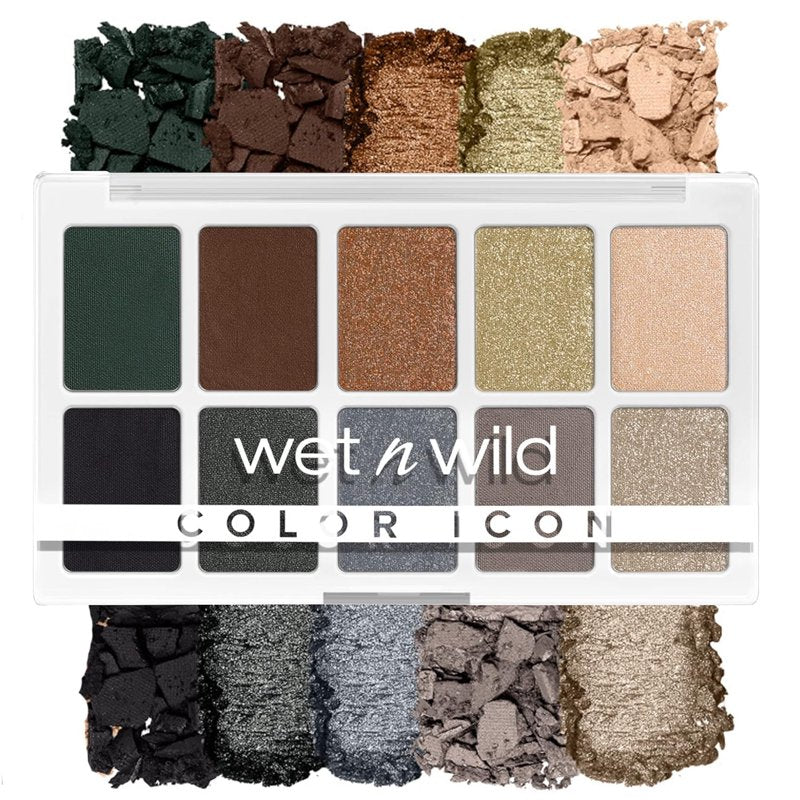 10-Pan Eyeshadow Palette Vegan Richly Pigmented Matte Shimmer Finish